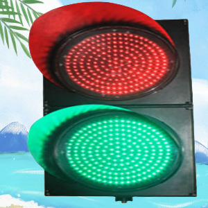 镜头清晰 PC外壳 电压100-277VAC的400mm满屏交通红绿2灯