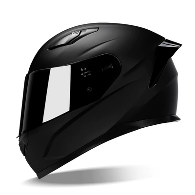 Motosiklet kaskı (dəbilqə) UV protection unisex electric - dumb-black-tail-black-m