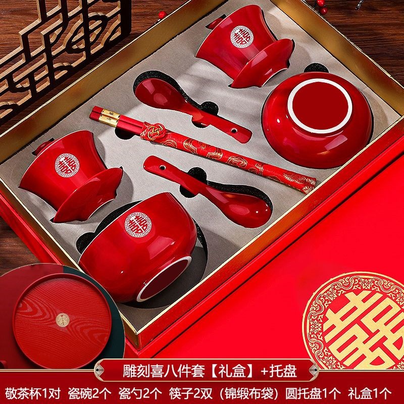 Carved set, gift box