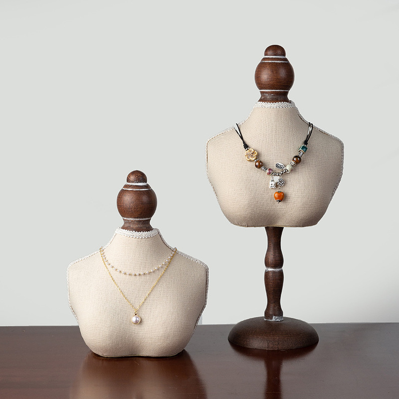 All-match solid color necklace jewelry jewelry display rack portrait neck jewelry necklace jewelry rack props wholesale