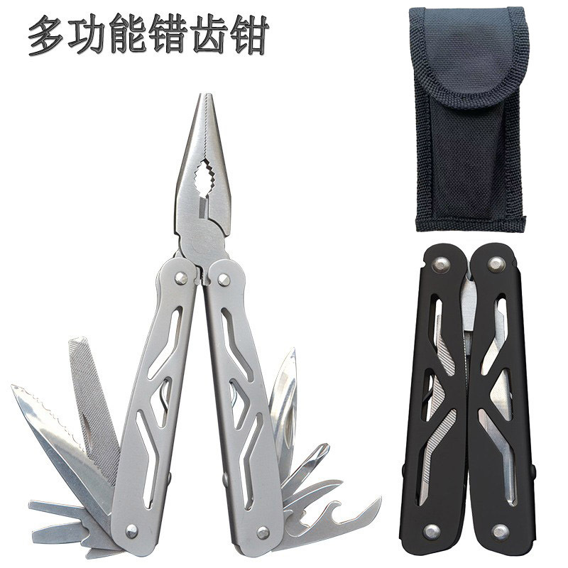 现货多功能刀钳不锈钢折叠尖嘴钳组合工具钳户外便携应急组合工具