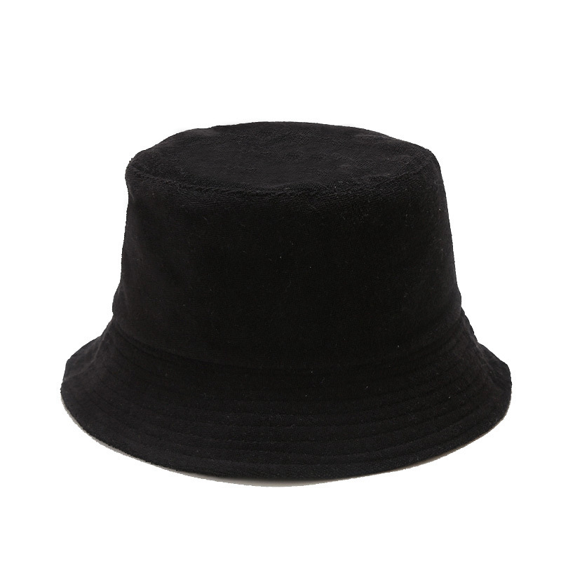 INS nuevo estilo toalla tablero de luz sombrero de pescador de los hombres de moda Otoño e Invierno estilo japonés artístico fresco sombrero de lavabo de color sólido para niños image 6