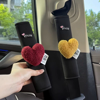 Seat belt shoulder pad | Universal Car Heart Decoration