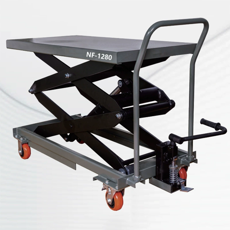 Гидравлическая платформа Southern Machinery NF-1280, многофункциональная, 0,8 т, с ручным подъемом и гидравлической педалью