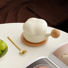 奶油黄精致高档咖啡杯马克杯茶杯陶瓷水杯创意送闺蜜朋友生日礼品