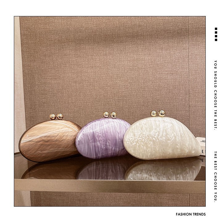 Comercio exterior transfronterizo damas nueva bolsa de cena ligera de lujo bolsas de mano acrílicas de alta moda vestido de noche de boda