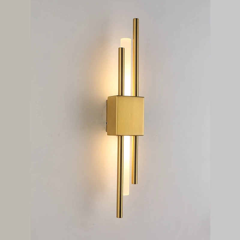 Luz posmoderna lámpara de pared de oro de lujo sala de estar dormitorio pasillo escaleras pared de fondo personalidad creativa simple Nórdico