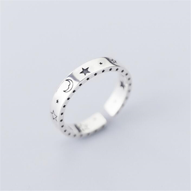 South Korea star moon index finger ring retro fivepointed star ringpicture5