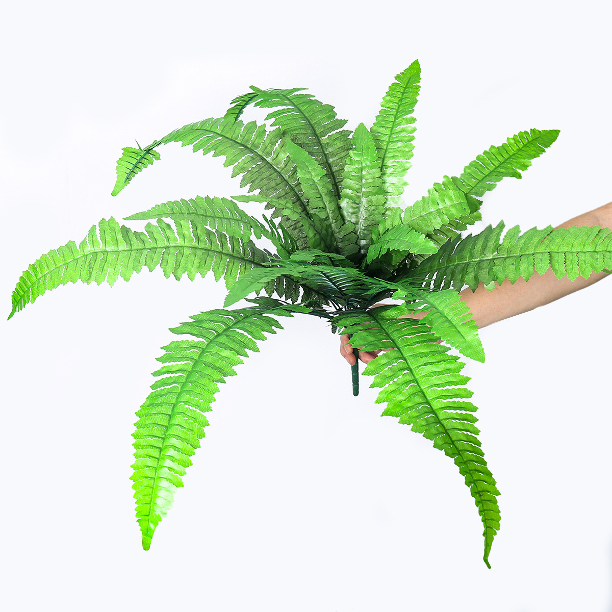 Simulación de plantas verdes pequeñas manillas de flores interiores de bodas de Persia decoración paisajística flores falsas helechos arreglos de flores adornos pequeños