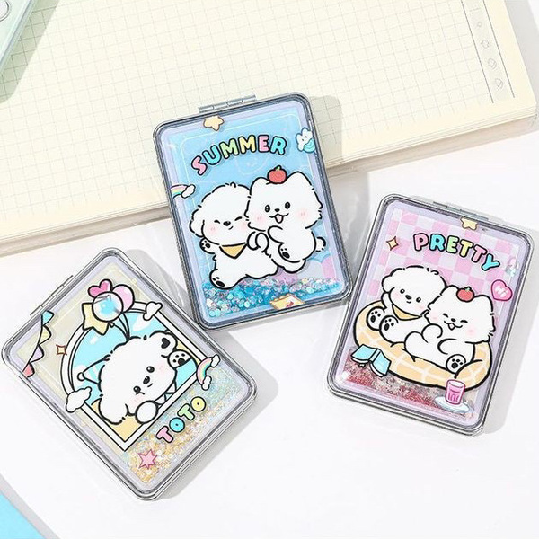 Songsong's summer square quicksand mirror cartoon high-value…