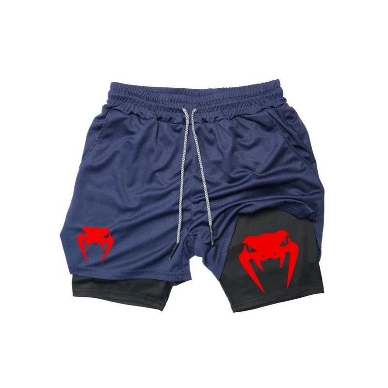 Amazon 2026 Summer Men's Python Print Double-Layer Mesh Shorts Sports Running Straight-Leg Quick-Dry Pants Dropshipping Amazon 2026 Summer Men's Python Print Double-Layer Mesh Shorts Sports Running Straight-Leg Quick-Dry Pants Dropshipping