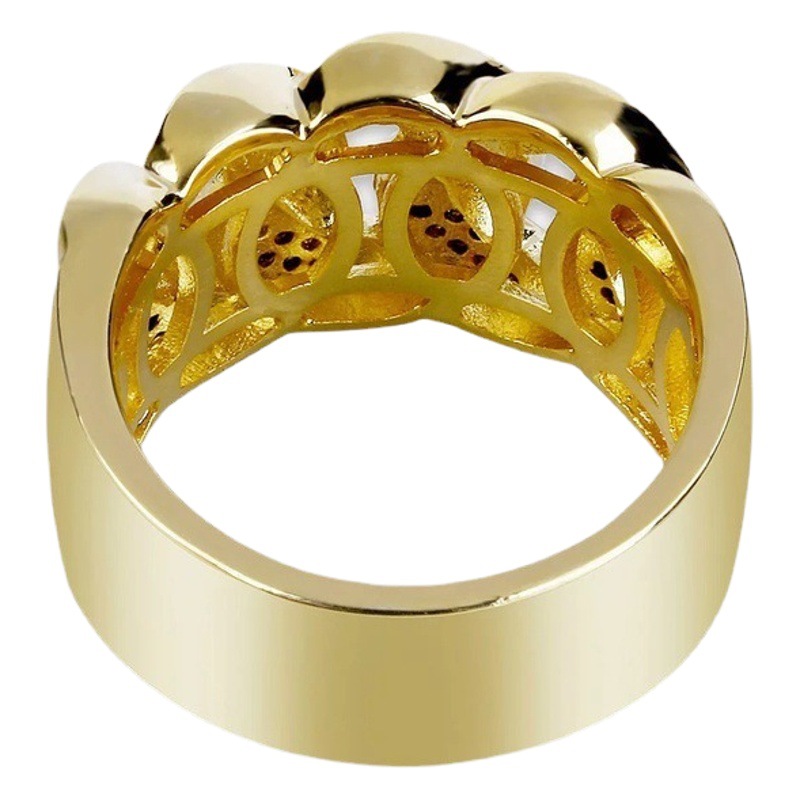 Zhenrong wish b&aacute;n n&oacute;ng nhẫn kim cương mạ v&agrave;ng 18k cung cấp xuy&ecirc;n bi&ecirc;n giới v&ograve;ng đeo tay đồng hồ nam s&aacute;ng tạo &Acirc;u Mỹ