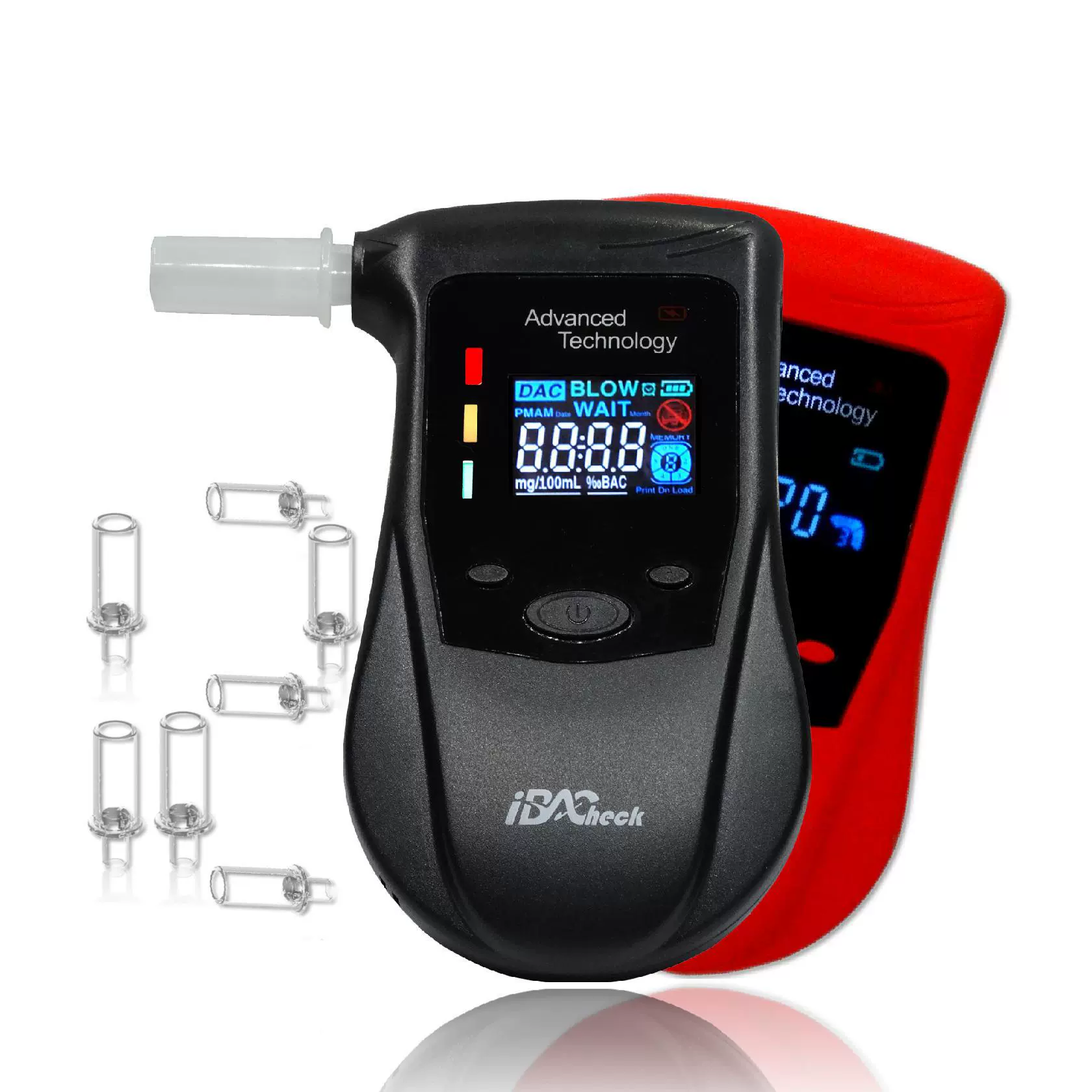 跨境专供酒精检试仪AAT168S 半导体酒精测试仪可充电仪器iBACheck