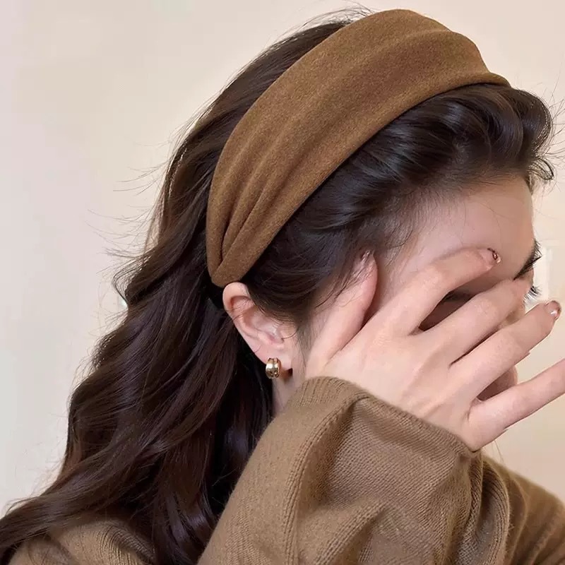 日常外戴宽边发捆发箍女新款压发高颅顶灰色发带发卡发旅头箍|undefined