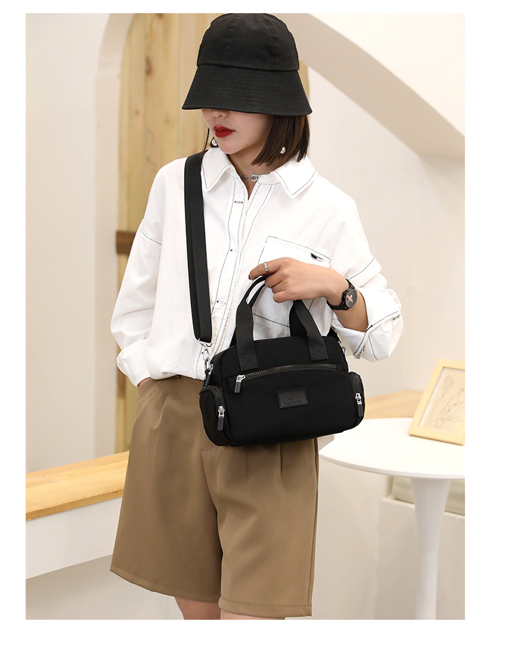 New cross-border women's bag, large-capacity waterproof crossbody bag, simple and fashionable handbag, nylon women's bag, mom bag undefined