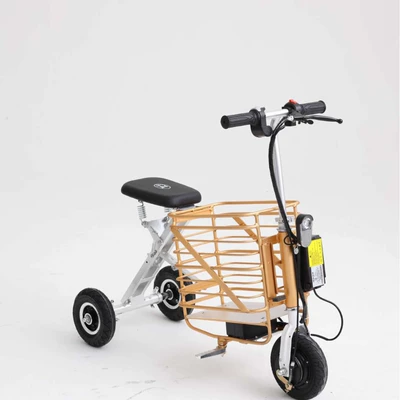 Elderly, Luggage Electric-Assisted Tricycle with – Qatlanan elektrik velosipedlər
