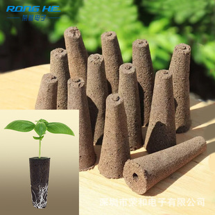 Factory wholesale round planting cotton indoor planting substrate plant charcoal mud planting cotton plant flower seedling block