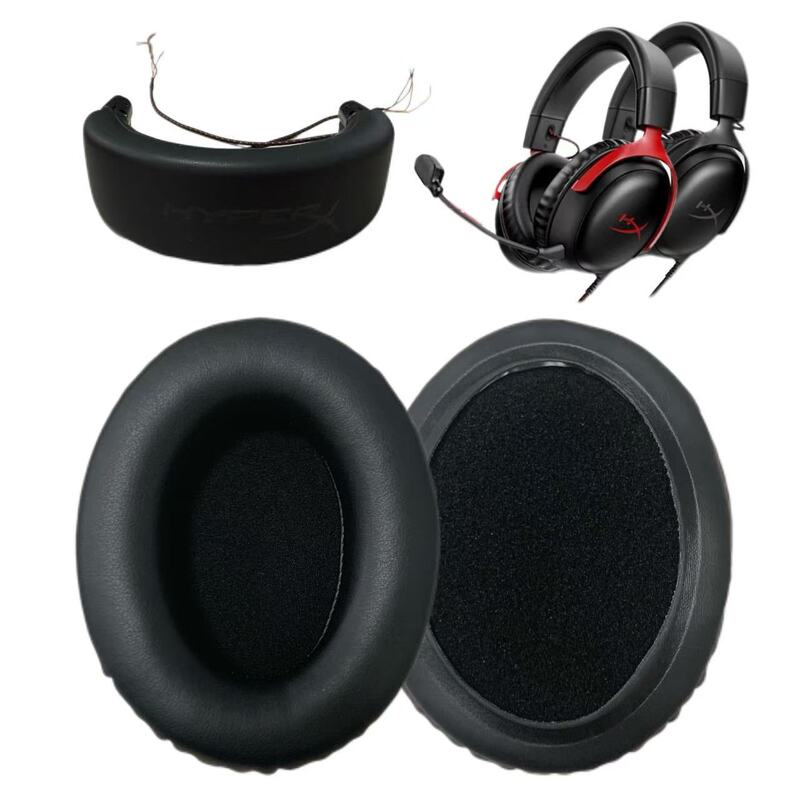 适用金士顿HyperX Cloud III飓风3三代耳套耳机套海绵套耳罩 咪杆|undefined