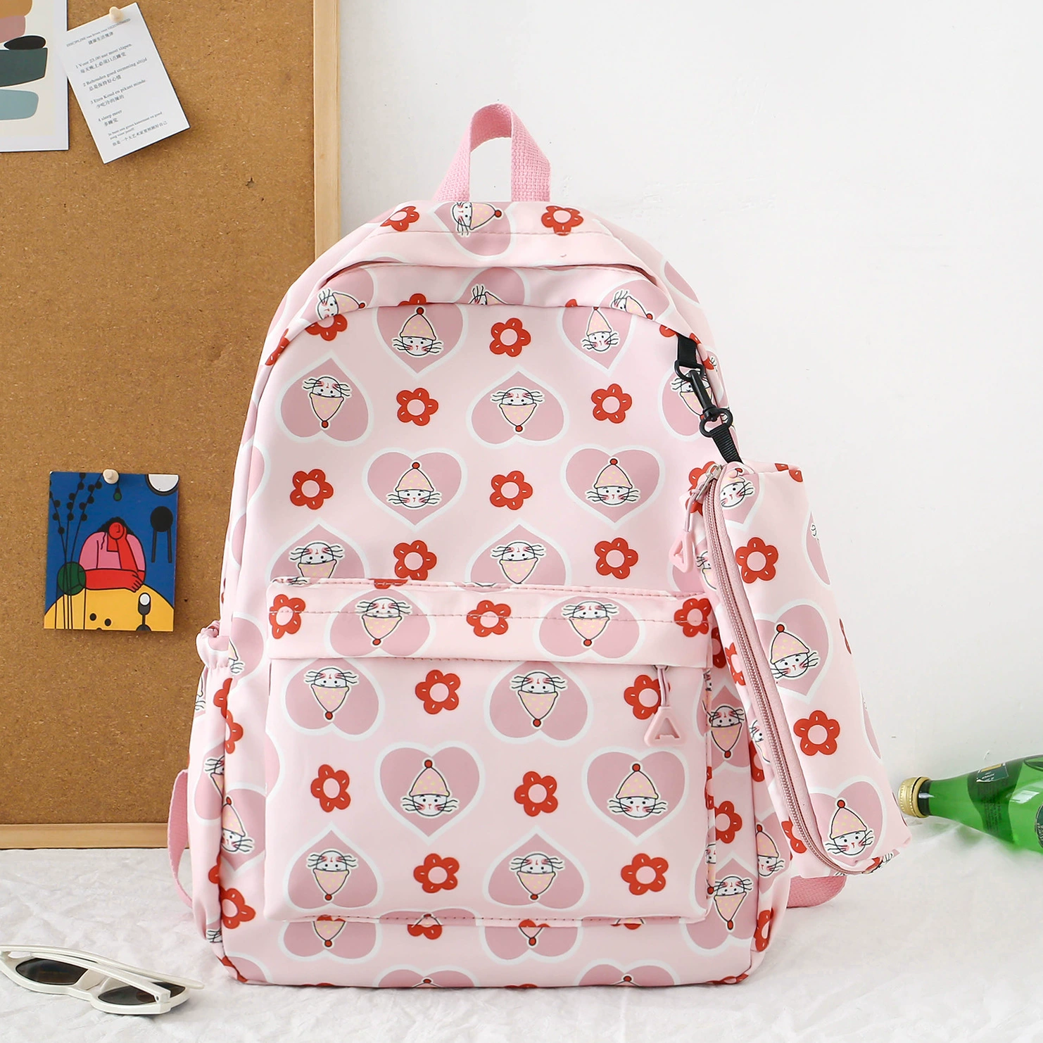 Backpack, capacious shoulder bag, for secondary school