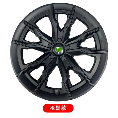 Suitable for Tesla 18inch Model3 Hub Cap Full Edge Tire Cap Anti-Scratch Protective Cover Modification Accessories (Hub cover) - 18-inch-saint-dumb-black