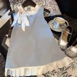 女童背心裙夏季新款儿童洋气小香风时髦连衣裙宝宝甜美公主裙子