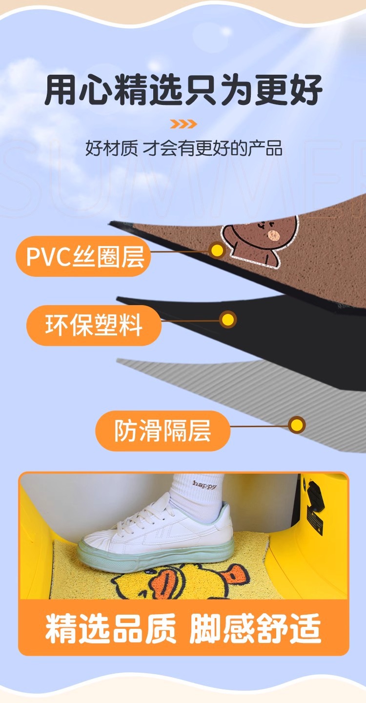 Emma Sailing AB61 Special Foot Mat Electric Vehicle Foot Pad Waterproof Non-Slip Foot Pad AM1200DT-43