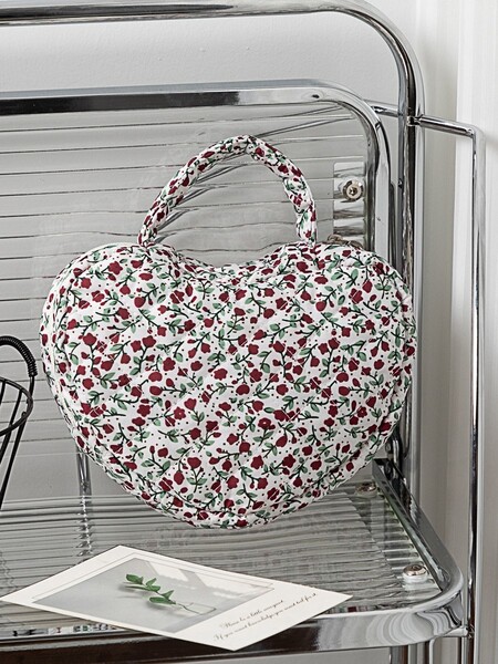 Brand handheld capacious cosmetic bag
