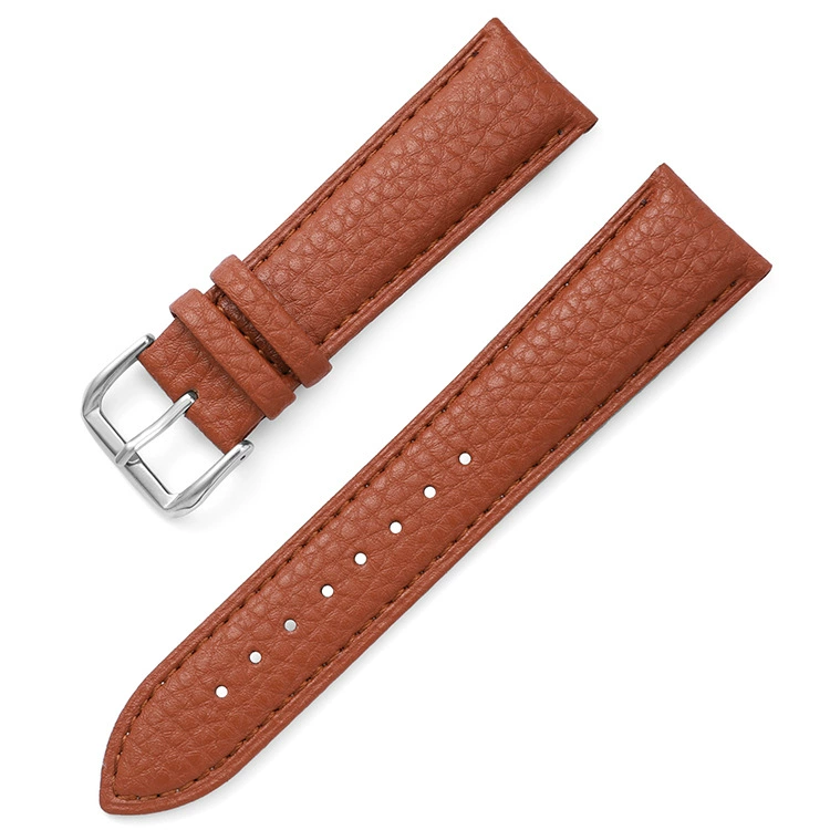 Soft waterproof leather watch strap, wholesale, genuine leather, 24mm