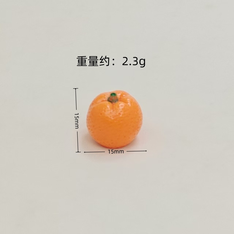 微景观仿真食玩水果猕猴桃橘子树脂diy装饰品迷你摆件装盲袋配件|undefined