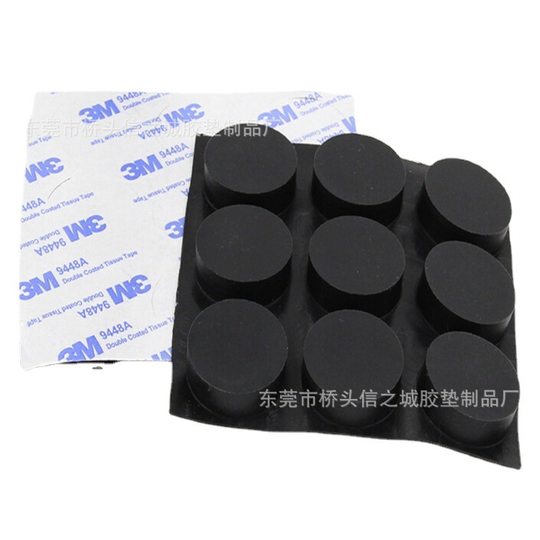 Transparent Food Grade Silicone Gasket Anti-Slip Shock Absorbing Round Silicone Rubber Foot Pad Self-Adhesive Mesh Silicone Rubber Gasket