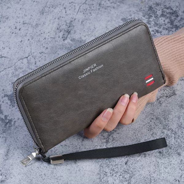 Cross-Border 2026 New Model Men's Wallet with Multiple Card Slots, Casual Long Wallet, Large Capacity Clutch Bag, Mobile Phone and Coin Purse