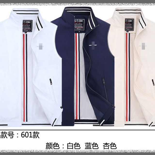 ケンディサメ男性春秋冬綿馬甲薄手カジュアル馬挟み男性ファッションベストコート601