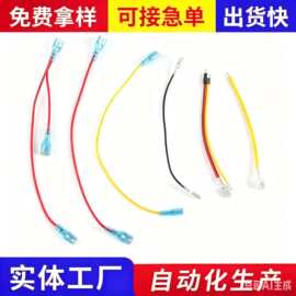 加工250/187开关插簧线4.8带锁插簧端子线6.3 2.8连接线束厂家