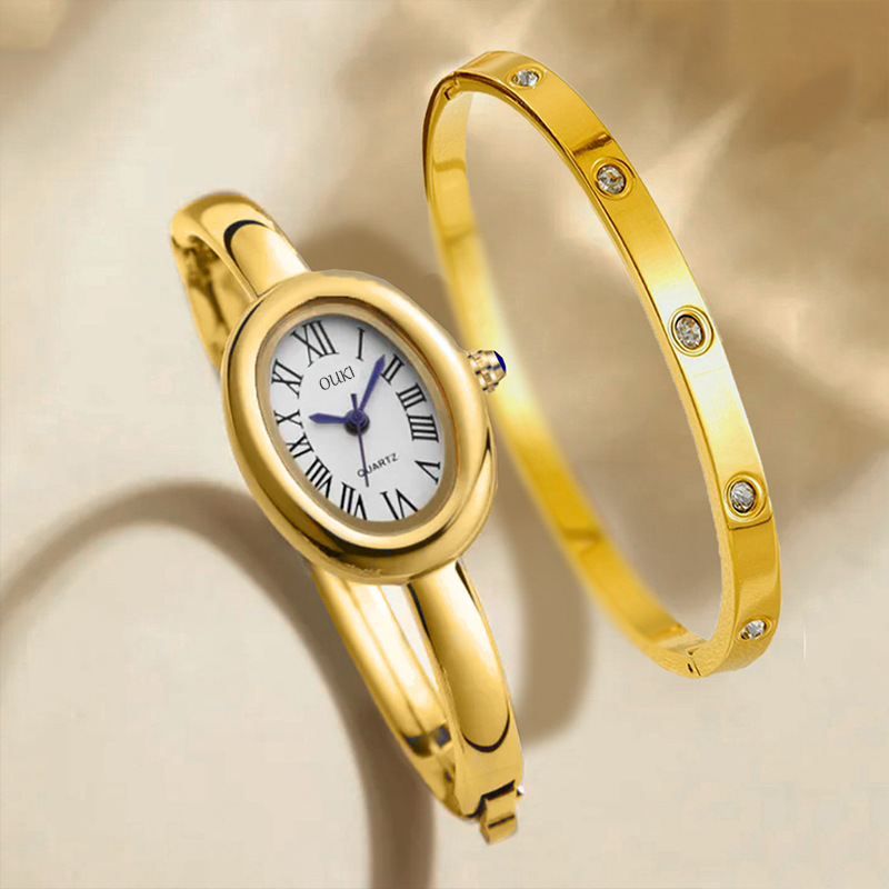 Nueva pulsera de bañera, reloj de mujer, reloj de mujer, reloj de pulsera de mujer, escala romana, reloj de cuarzo al por mayor image 3