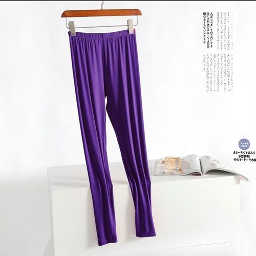 Modal Autumn Knit Leggings for Women - Ultra-Thin, Loose Fit, Warm, Crew Length, Mother's Leggings, Modal Fabric, Women's Elderly Style