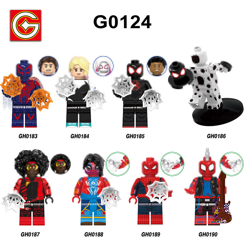 Foreign Trade Goods G0124 Super Hero Series Gwen Myers Spot Puzzle Assembled Building Blocks Toy Bag