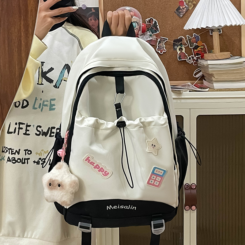 Nueva mochila casual de todo fósforo, mochila de gran capacidad para estudiantes de secundaria y preparatoria