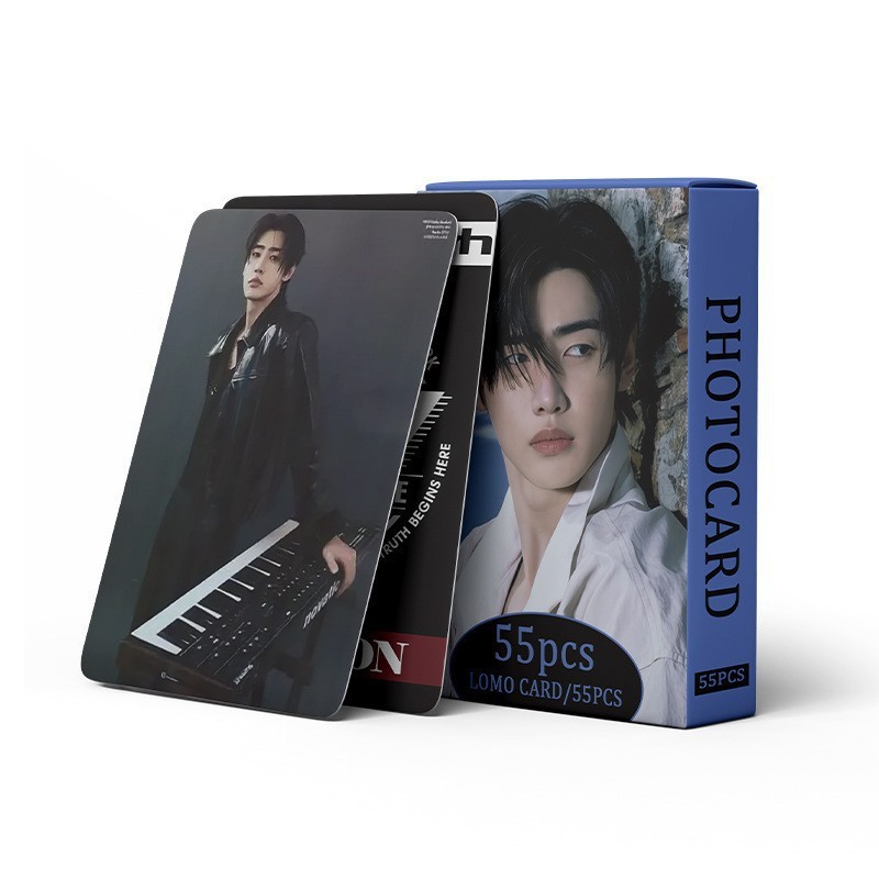 Cadena total, una gran cantidad de stock, 55 hojas de tinta BT SK IVE ATEEZ KPOP, estrellas coreanas alrededor de LOMO