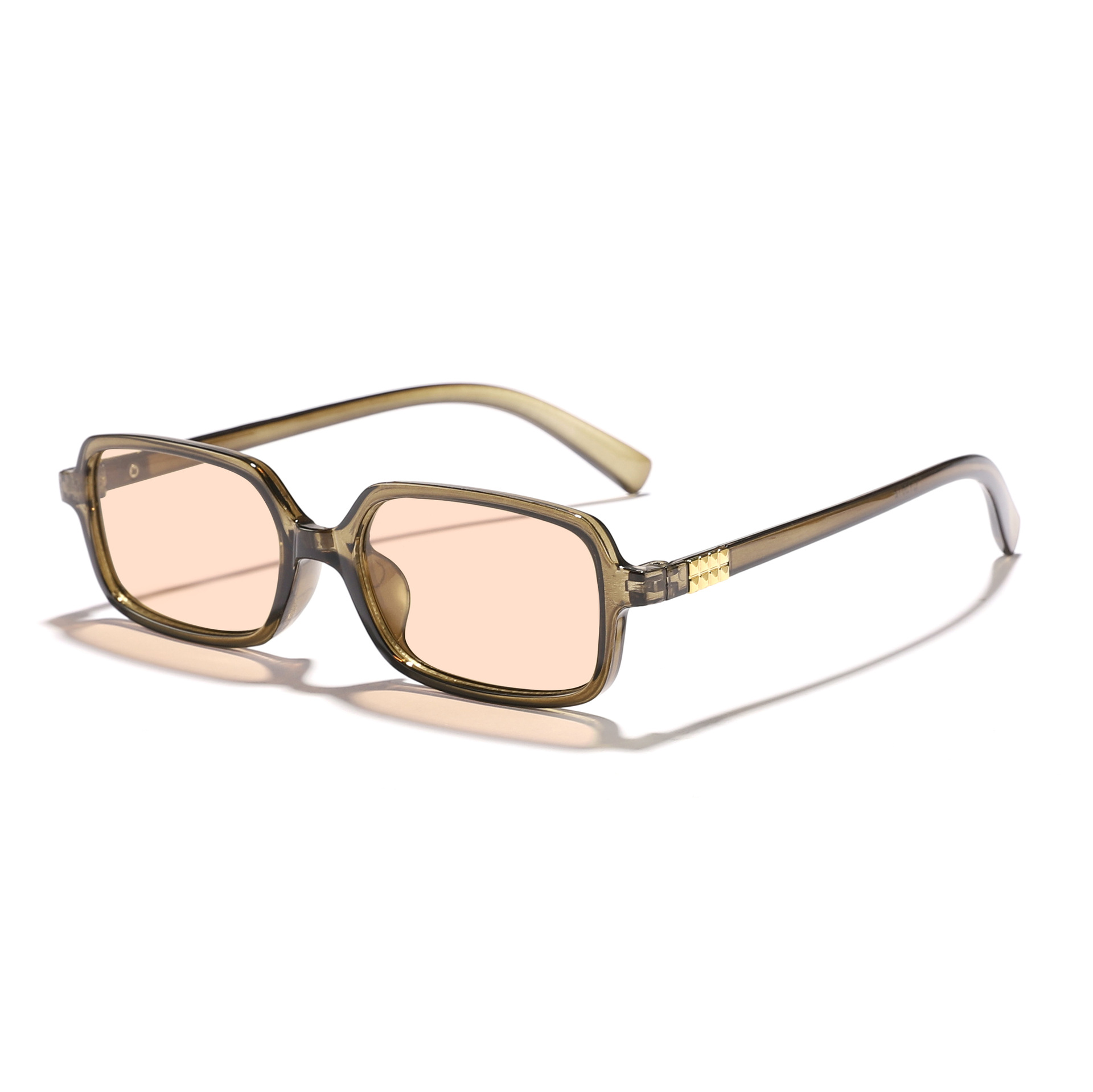 Versión coreana de gafas de sol de todo fósforo de caja pequeña transfronteriza nueva personalidad simple para hombres y mujeres gafas de sol de alta gama Sunglasses