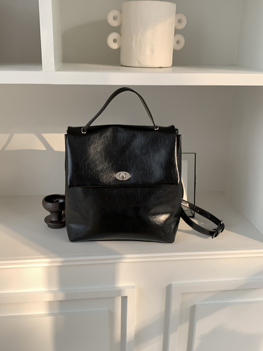 Women's Silver Backpack For College Students Autumn Winter Style_voghion.com