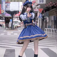 Кролик Полицейский Мультфильм Косплей Костюм Джуди Комик Кон Платье Набор Аниме Лолита Студент Ролевая Игра.