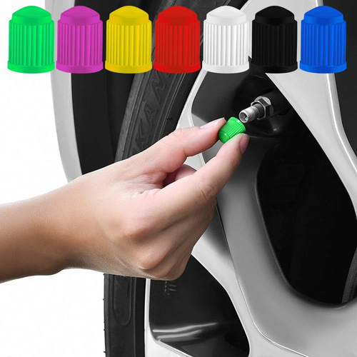 Car bicycle tire black plastic valve cap dust cover dust cap