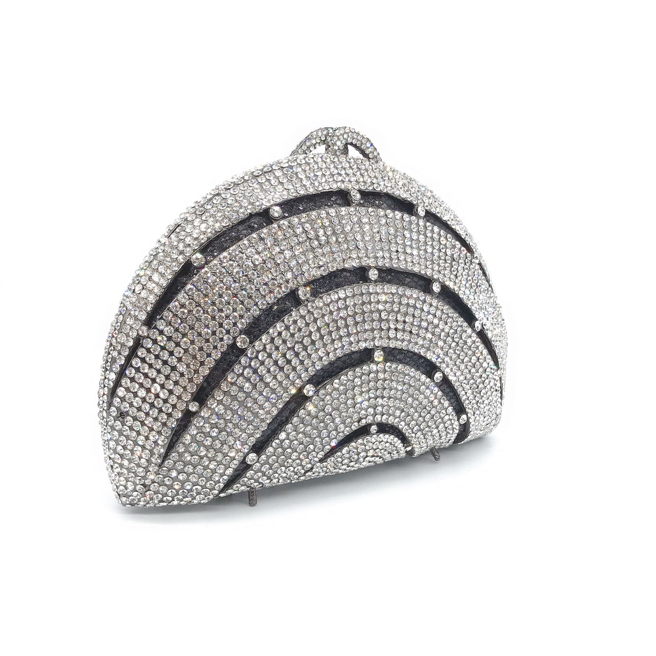 Nuevos productos transfronterizos con diamantes para la cena de la bolsa de metal vacío caja dura bolsa de cristal para la cena de la bolsa de mano llena de diamantes bolsas de mujer suaves