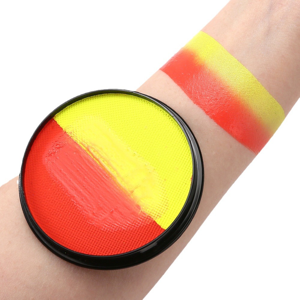 30g doble color a juego caja única pintura corporal soluble en agua pintura Festival etapa ópera fiesta Cara color cara