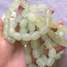 岫玉竹节宽松款手链