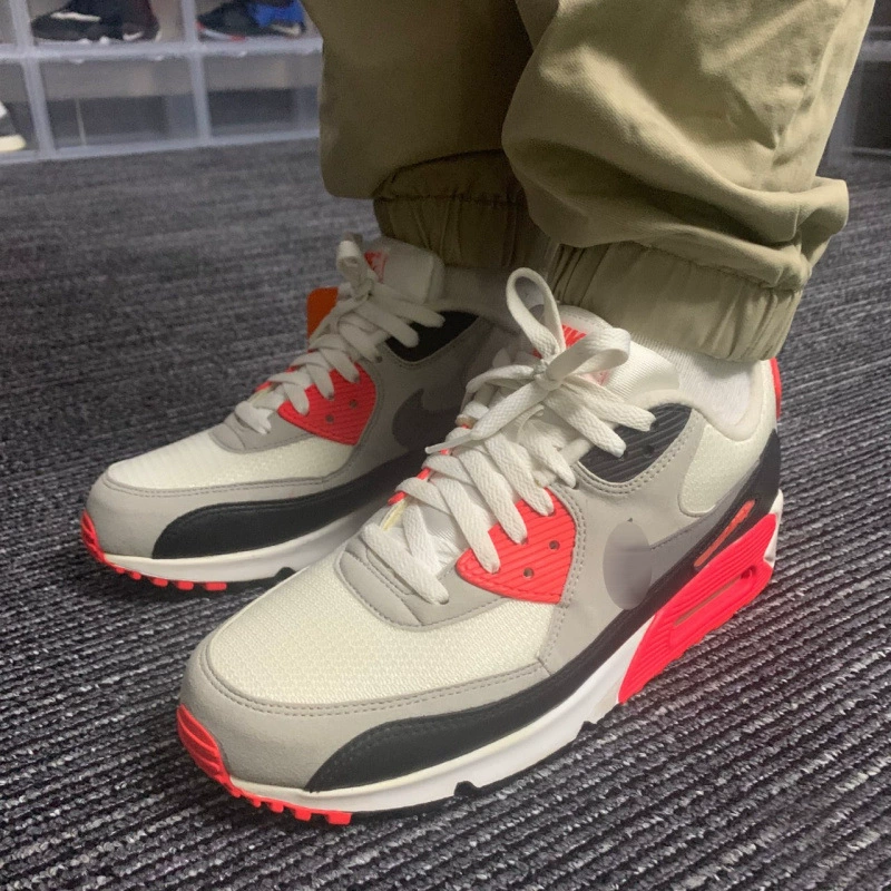 Putian Shoes Classic Retro Air Max 90 Air Cushion Shoes Breathable Mesh Male and Female Student Casual Running Sports Shoes