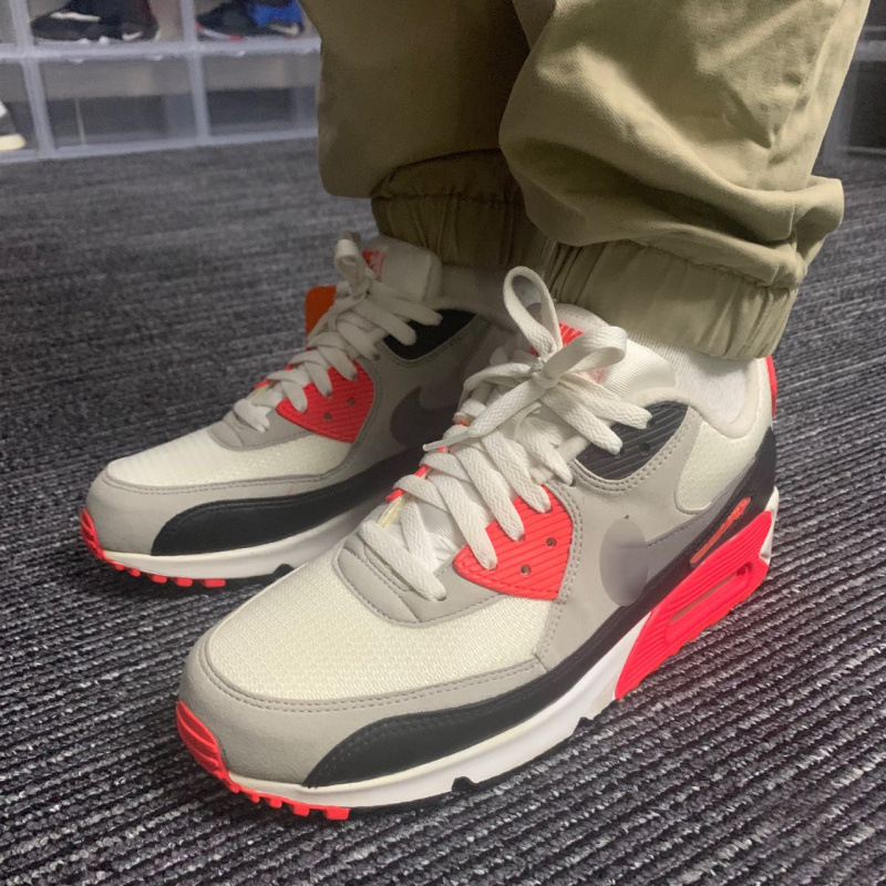 Putian Shoes Classic Retro Air Max 90 Air Cushion Shoes Breathable Mesh Male and Female Student Casual Running Sports Shoes