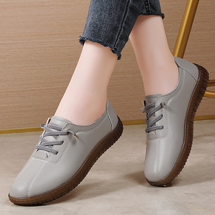 Cross-Border Tbottomon Sole Soft Sole Mom's Shoes Autum Flats Lightweight Slip-On Sneakers Large Size Old Beijing Cloth Shoes for Women