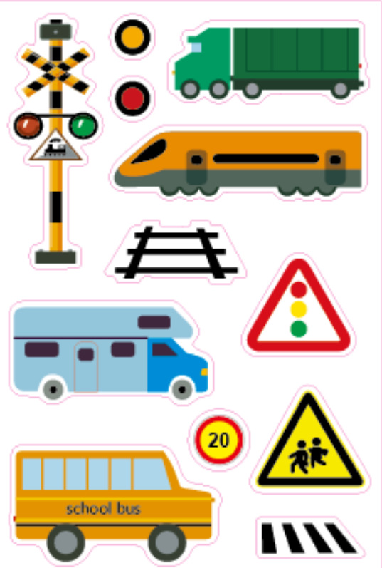 子供道路テープDIY交通道路紙テープ鉄道高速玩具シール駐車場景クロスボーダー貨物