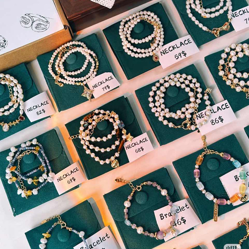 欧美跨境巴洛克珍珠项链饰品女高级感锁骨链时尚轻奢百搭项饰女